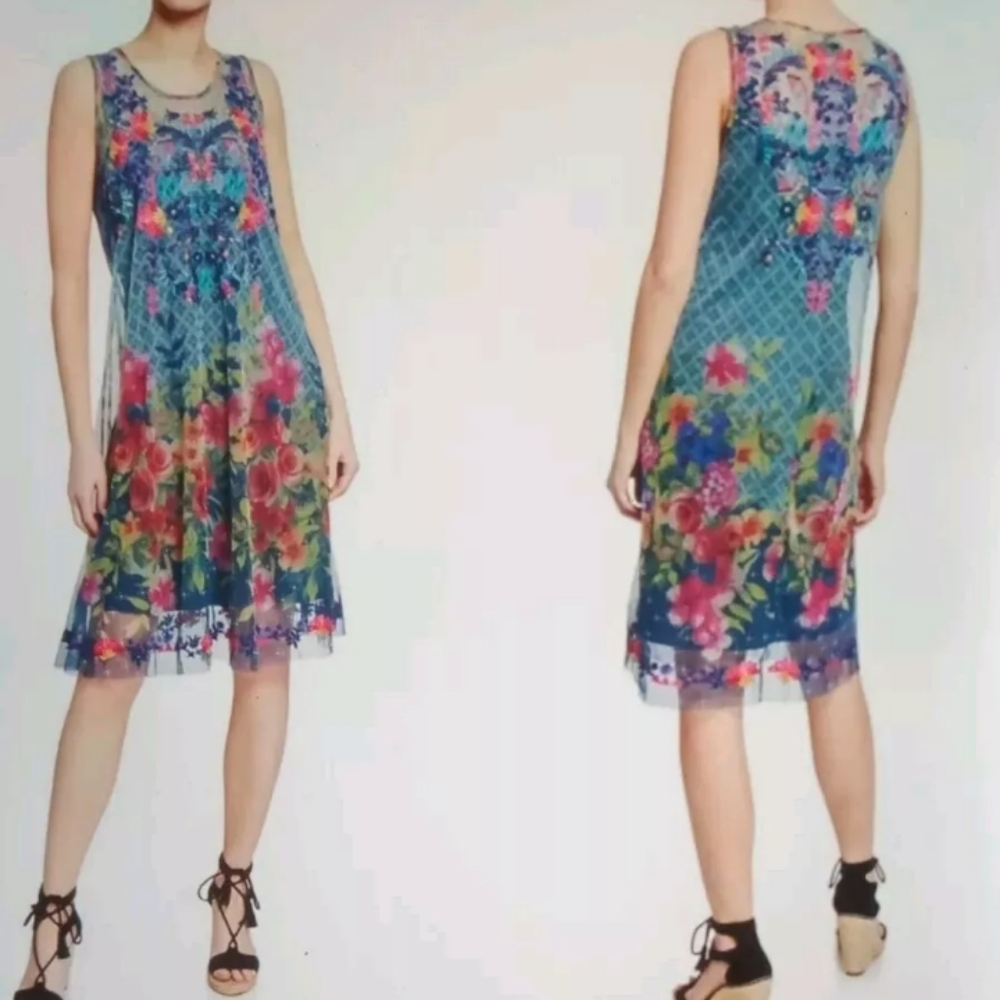 Johnny Was Biya Rhandi Dress Small